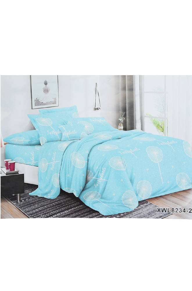 

Комплект постельного белья двуспальный AAA 139194S, Голубой