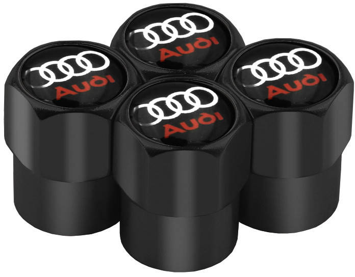 

Колпачки на Ниппель Audi Black (4 шт), Черный