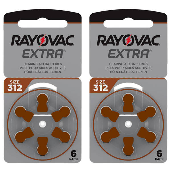 

Батарейки для слуховых аппаратов Rayovac Extra 312 (12 шт)