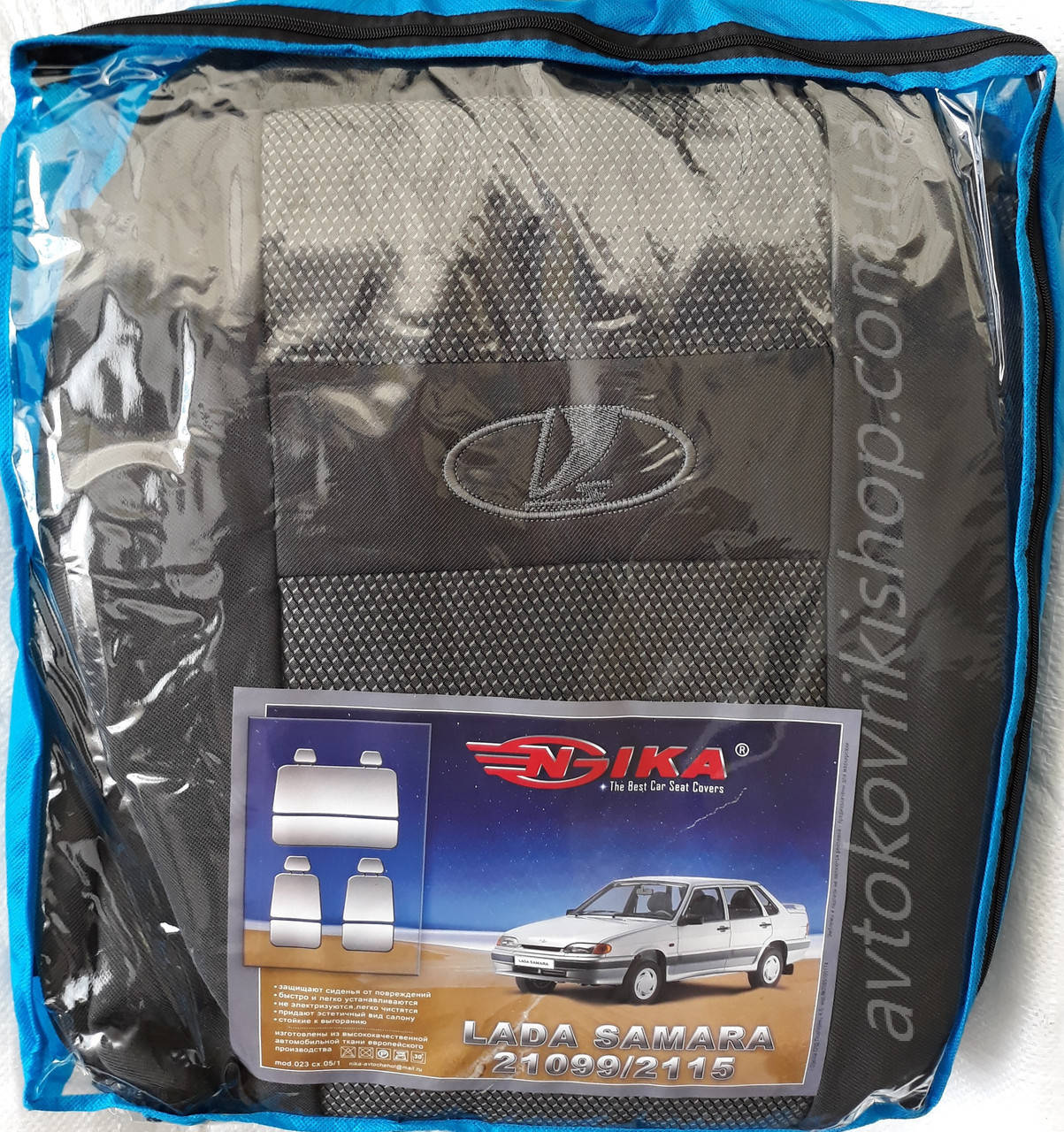 

Авто чехлы Lada 21099 / 2115 (тёмно-серый) COPER Nika