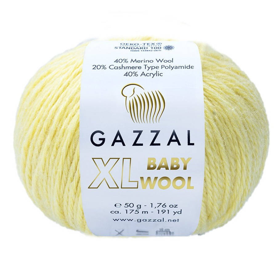 

833 Пряжа Gazzal Baby Wool XL