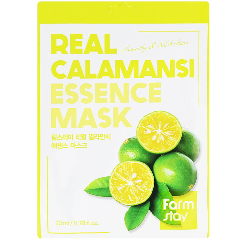 

Витаминная маска для лица с экстрактом каламанси Farmstay Real Calamansi Essence Mask 23 мл