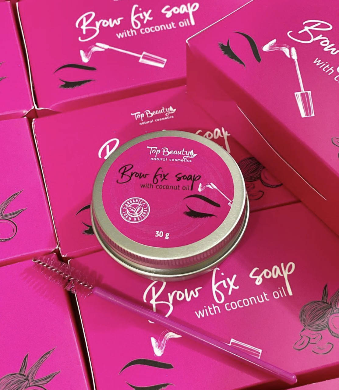 

Мыло для бровей с эффектом ламинирования Top Beauty
