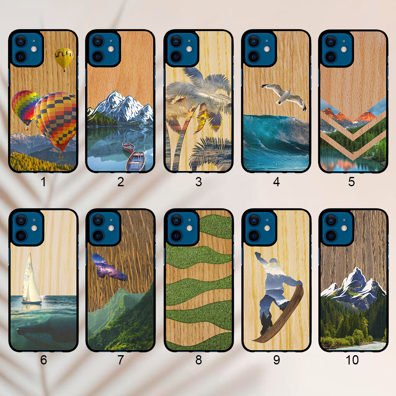 

Деревянный чехол с рисунком для Apple iPhone 12 (90 дизайнов)