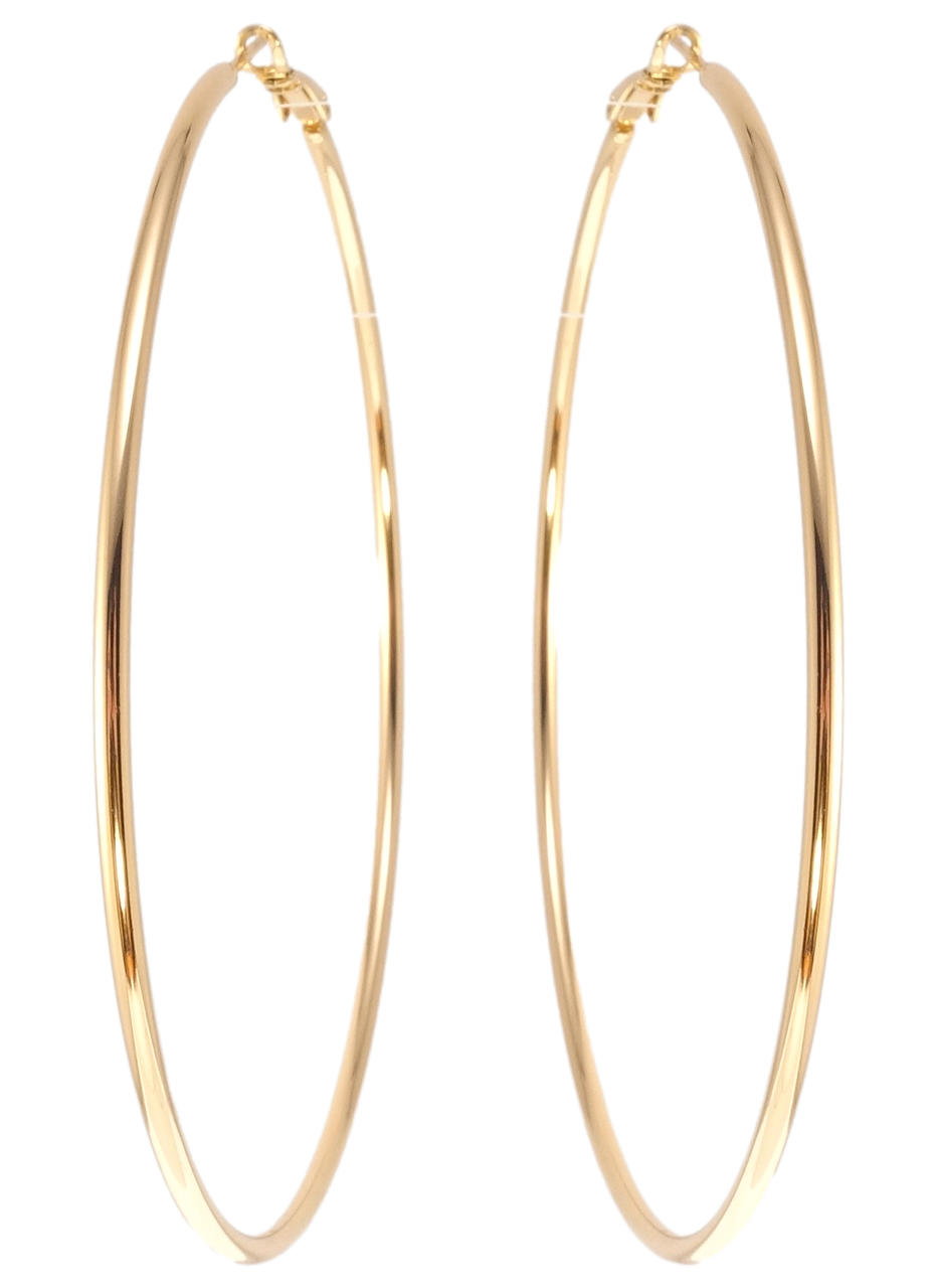 

Серьги Xuping Позолота 18K кольца (конго) "Классика" ø 8см