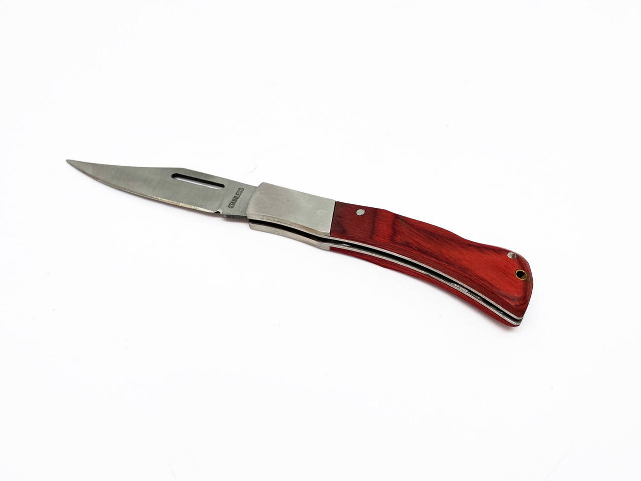 

Нож раскладной 17 см, Серебристый