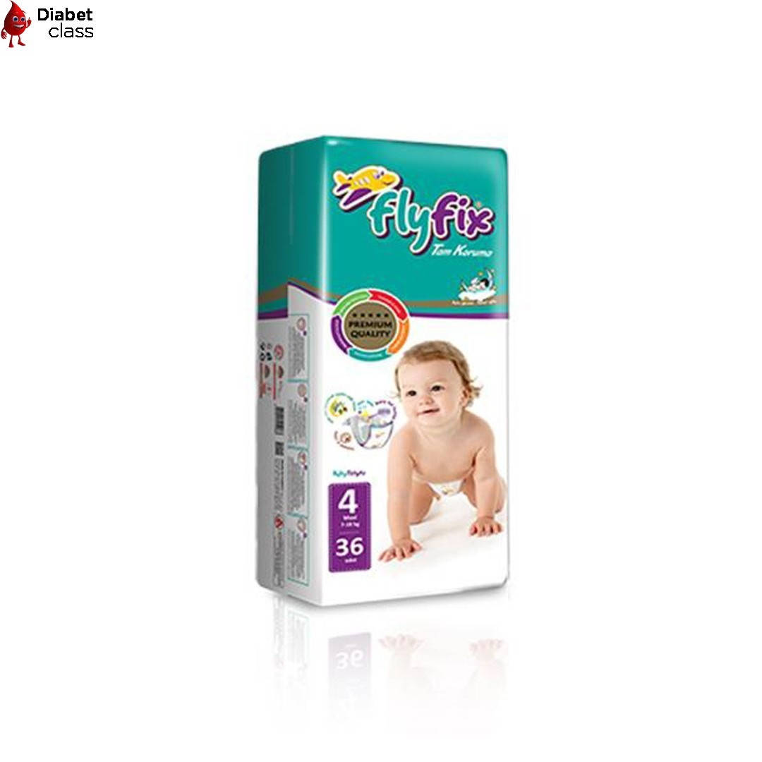 

Памперсы для детей Fly Fix 4, 7-18 кг. 36 шт., Белый