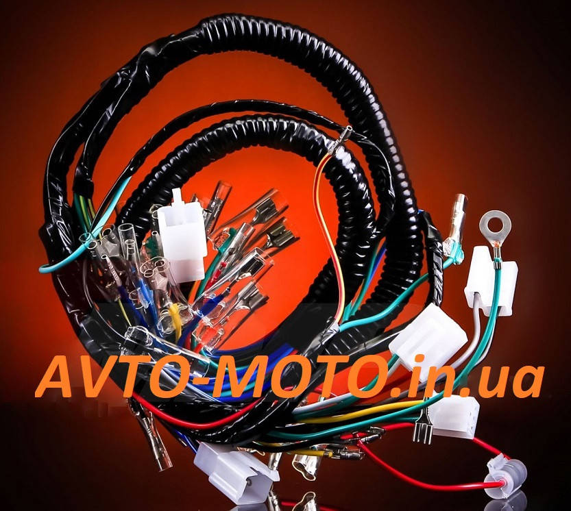 

Проводка Дельта с тахометром 7 фишек у руля