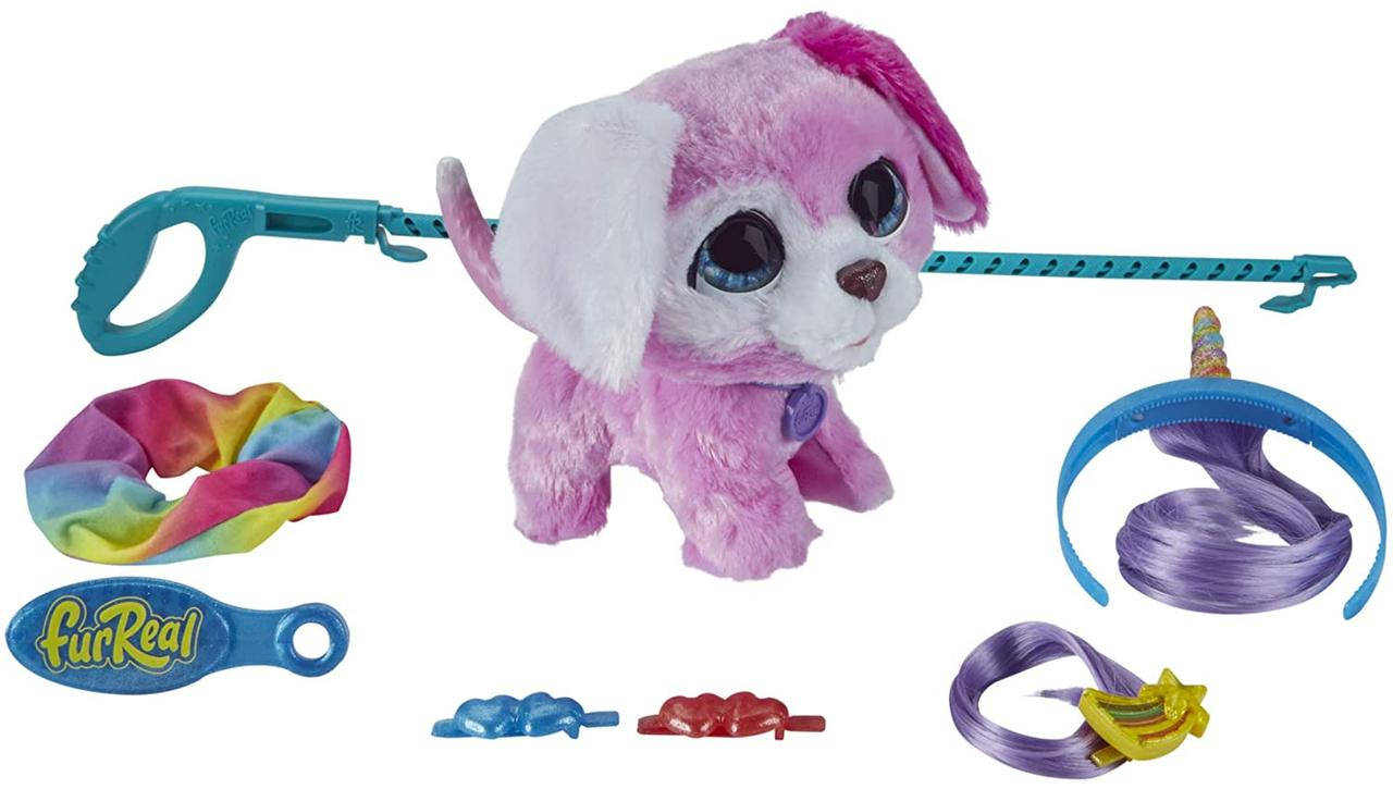 

Интерактивная игрушка Щенок на поводке с аксессуарами furReal Glamalots Hasbro F1544