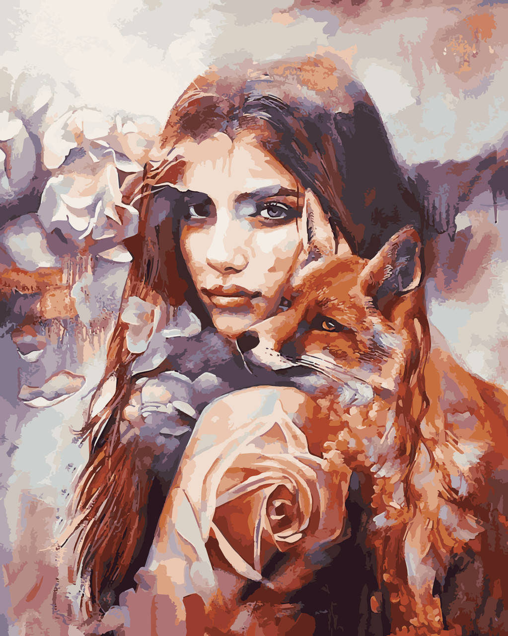 

Картина по номерам Лисички (VP971) 40 х 50 см DIY Babylon