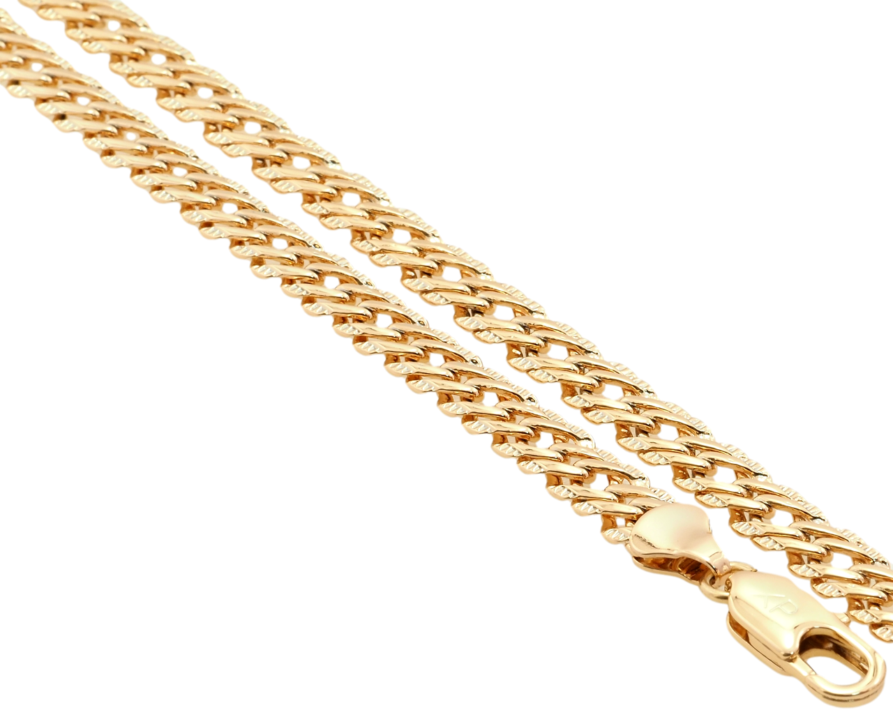 

Цепочка Xuping Позолота 18K "Плетение Двойной Ромб с узором" длина 58см х 7мм