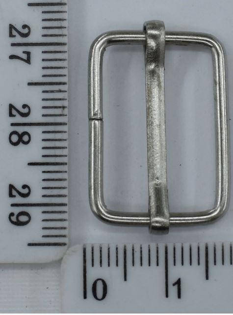 

Пряжка регулятор металл под тесьму шир 2см серебро, Темно-серый