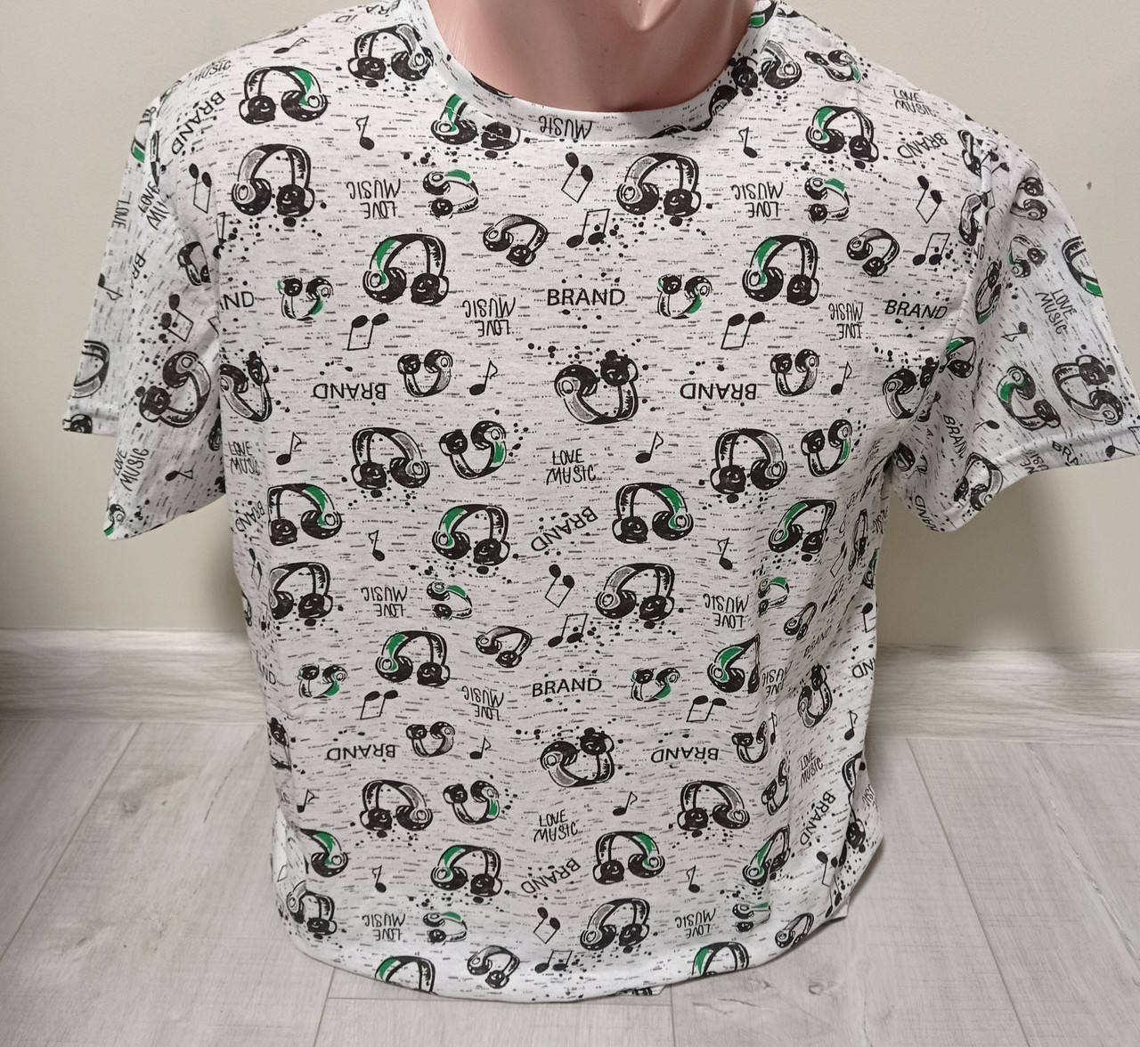 

Подростковая футболка для мальчика Турция Наушники хлопок на 16-18 лет