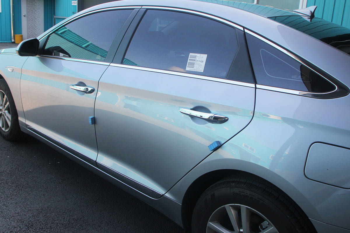 

Хром накладки на ручки Hyundai Sonata LF 2014-2019 (Autoclover/Корея/B848)