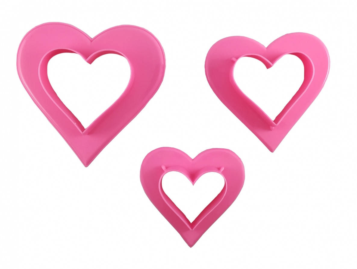 

Набор вырубок Сердце из 3-х