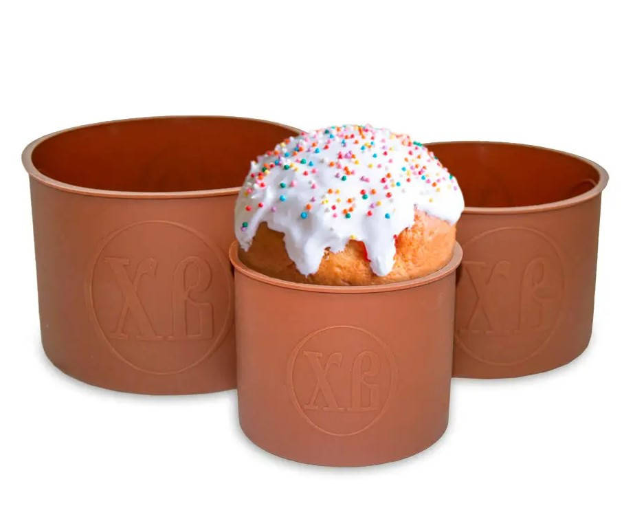 

Формы Силиконовые для выпечки пасок, куличей 3 шт A-PLUS