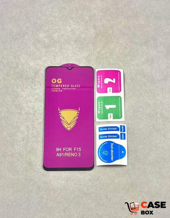 

Защитное стекло для Oppo A91 (Full Glue), Черный