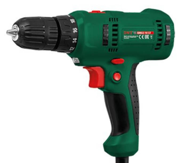 

Сетевой шуруповерт DWT BM02-10 ST,крутящий момент 30 Нм,0-16000 оборот/минут, диаметр зажима патрона 0,8-10 мм