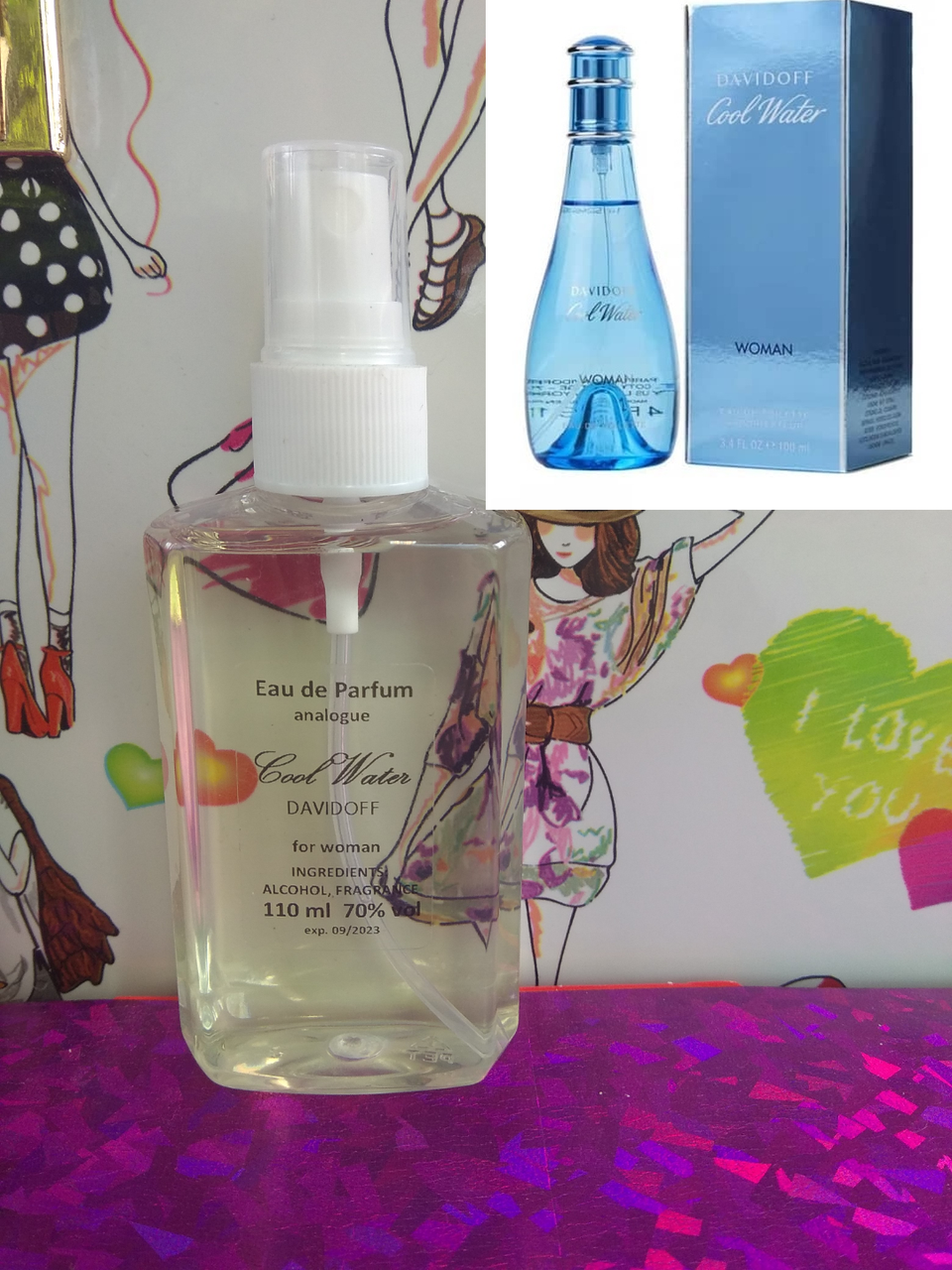 

Женски духи похожи на Davidoff Cool Water Woman110мл,50мл,30мл,15мл.Давидоф Давідоф Кул Вотер Вумен.Реплики