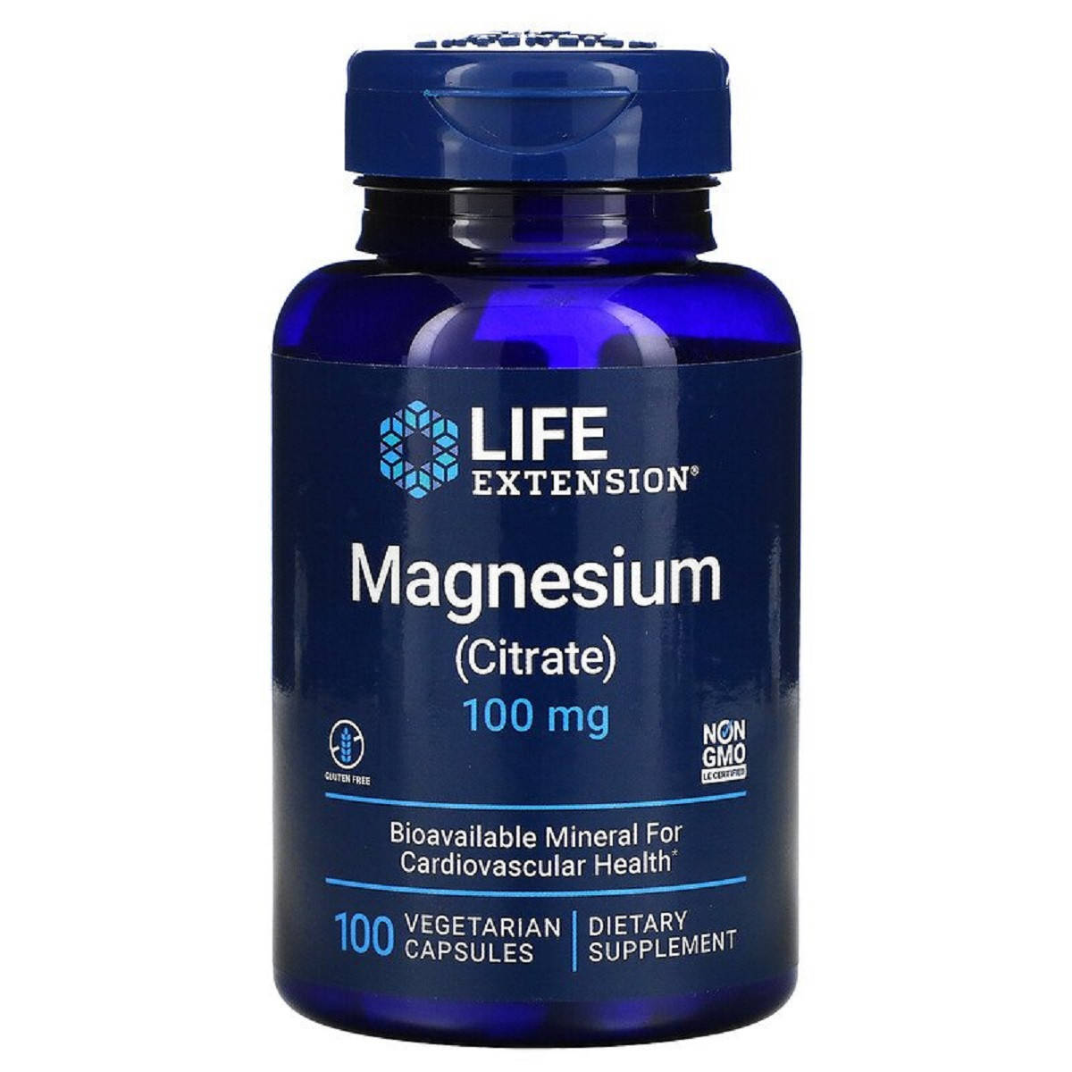 

Цитрат Магния, Magnesium (Citrate), Life Extension, 100 мг, 100 Капсул