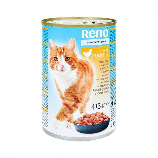 

Влажный корм для кошек Reno Птица 415 г