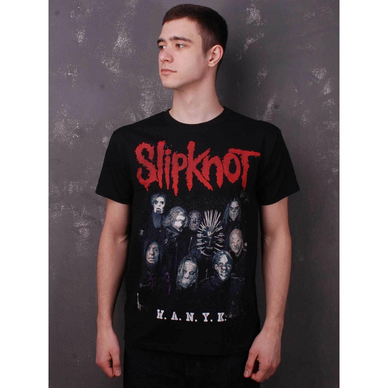 

Футболка мужская Slipknot W.A.N.Y.K. чёрная, Размер L
