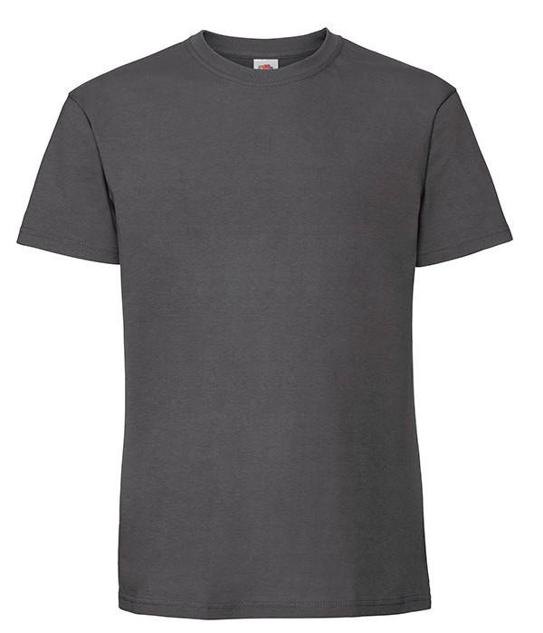 

Футболка Fruit of the Loom Ringspun premium 3XL Светлый Графит