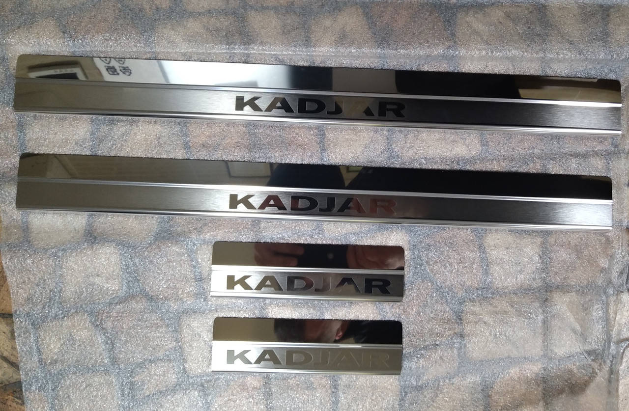 

Накладки на пороги Renault Kadjar 2015- 4шт. Premium