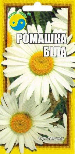 

Семена цветов Ромашка белая 0,2 г. Флора плюс, Белый
