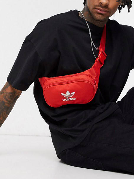 

Adidas originals Essential оригинал Сумка на пояс плечо бананка hip pack унисекс барсетка красная FL9657, Красный