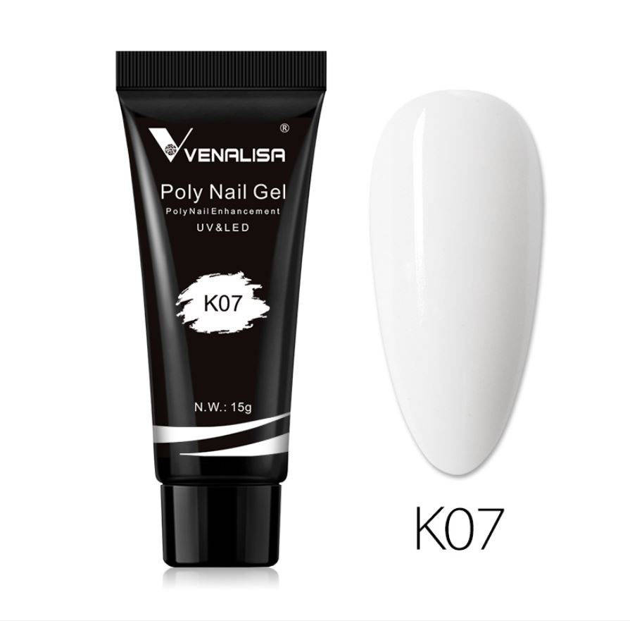 

Полигель (акрил-гель) Venalisa UV/LED 15 г, K07 (белый)