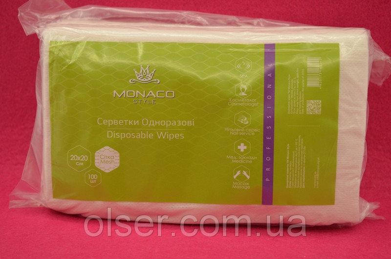 

Одноразовые нарезные салфетки Monaco Stule, 100 шт. 20*20, сетка