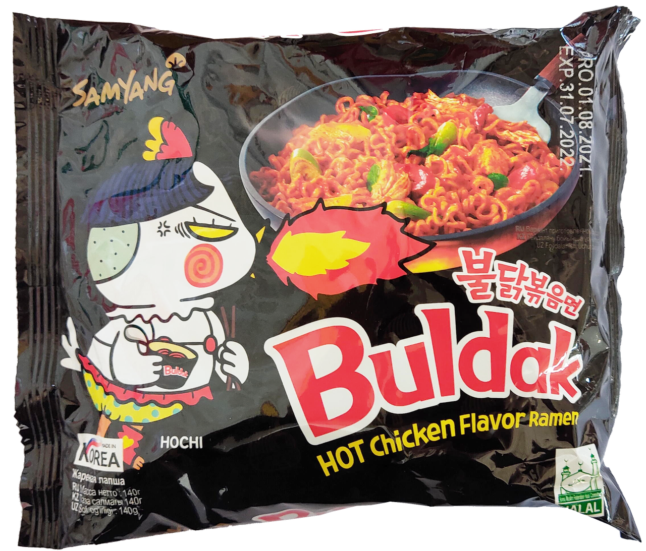 

Острая лапша Buldak вкус курицы140г ТМ "SamYang"