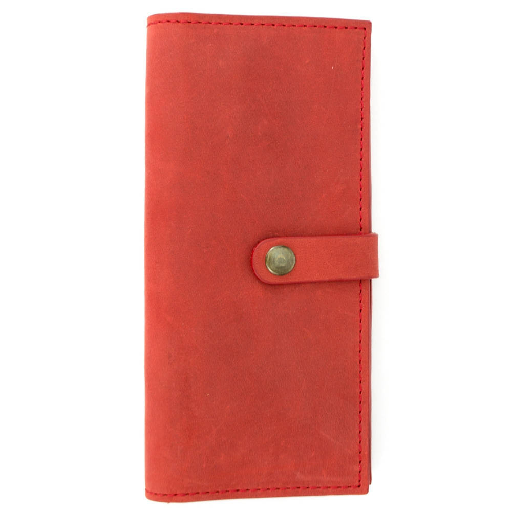 

Кошелек женский кожаный большой Handycover HC0046 красный