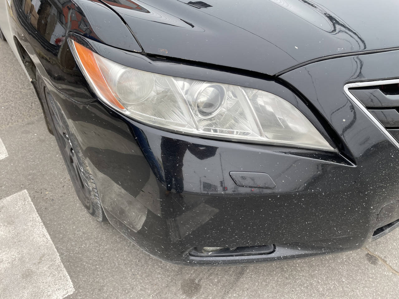 

Реснички Вії Toyota Camry ( 40 ) 2006-2010 (FLY), Черный