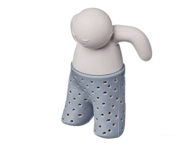 

Ситечко для чая силиконовое Человечек, Белый