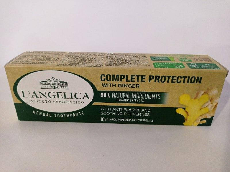 

Зубная паста L'ANGELICA 75 мл Общая защита с имбирем