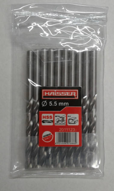 

Сверло по металлу Haisser 5,5х57/93 DIN 338