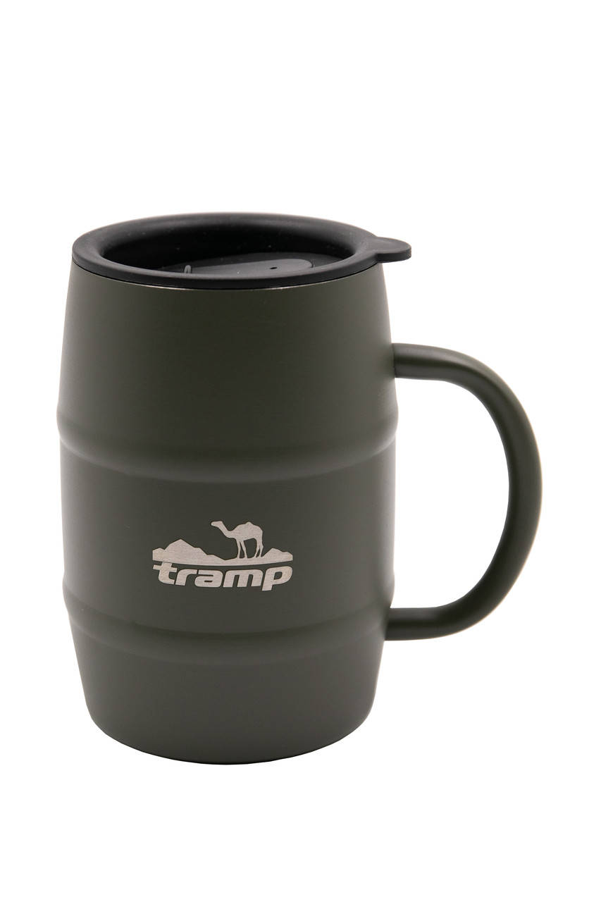 

Термокружка Tramp 0.5 л з кришкою (Колір: Олива та Синій), Оливковый