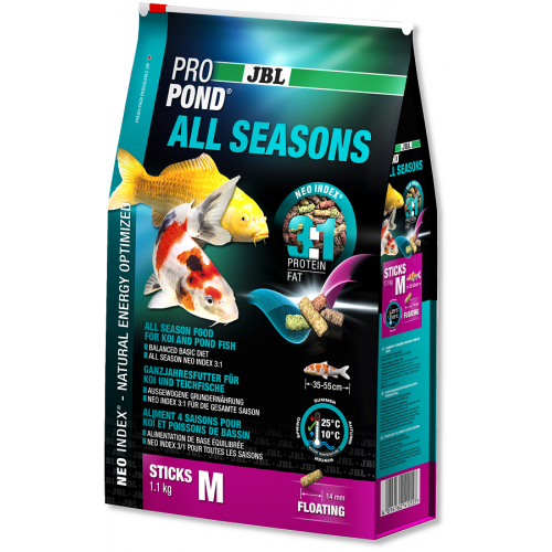 

Корм для прудовых рыб JBL ProPond All Seasons М 1,1 кг, 41255
