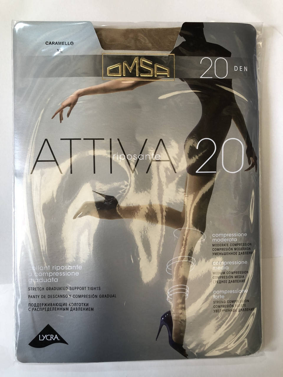 

Колготки женские Omsa Attiva 20 , fumo