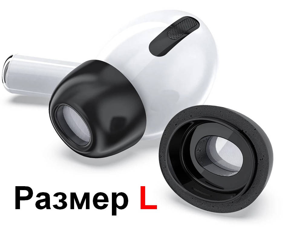 

Пенные насадки амбушюры TWS Apple AirPods Pro MWP22 tws i900000 PRO Размер L