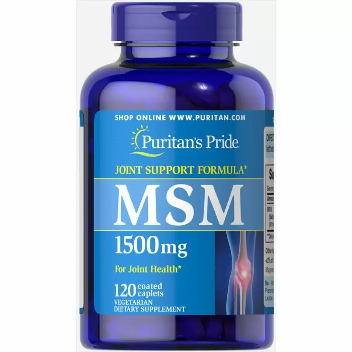 

МСМ, Метилсульфонилметан, MSM, Puritan's Pride, 1500 mg, 120 капсул
