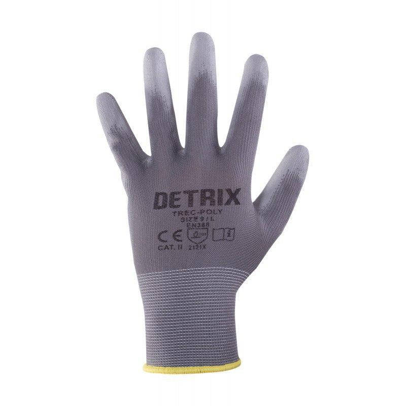 

Перчатки полиуретановые Detrix,Ogrifox 8, Серый