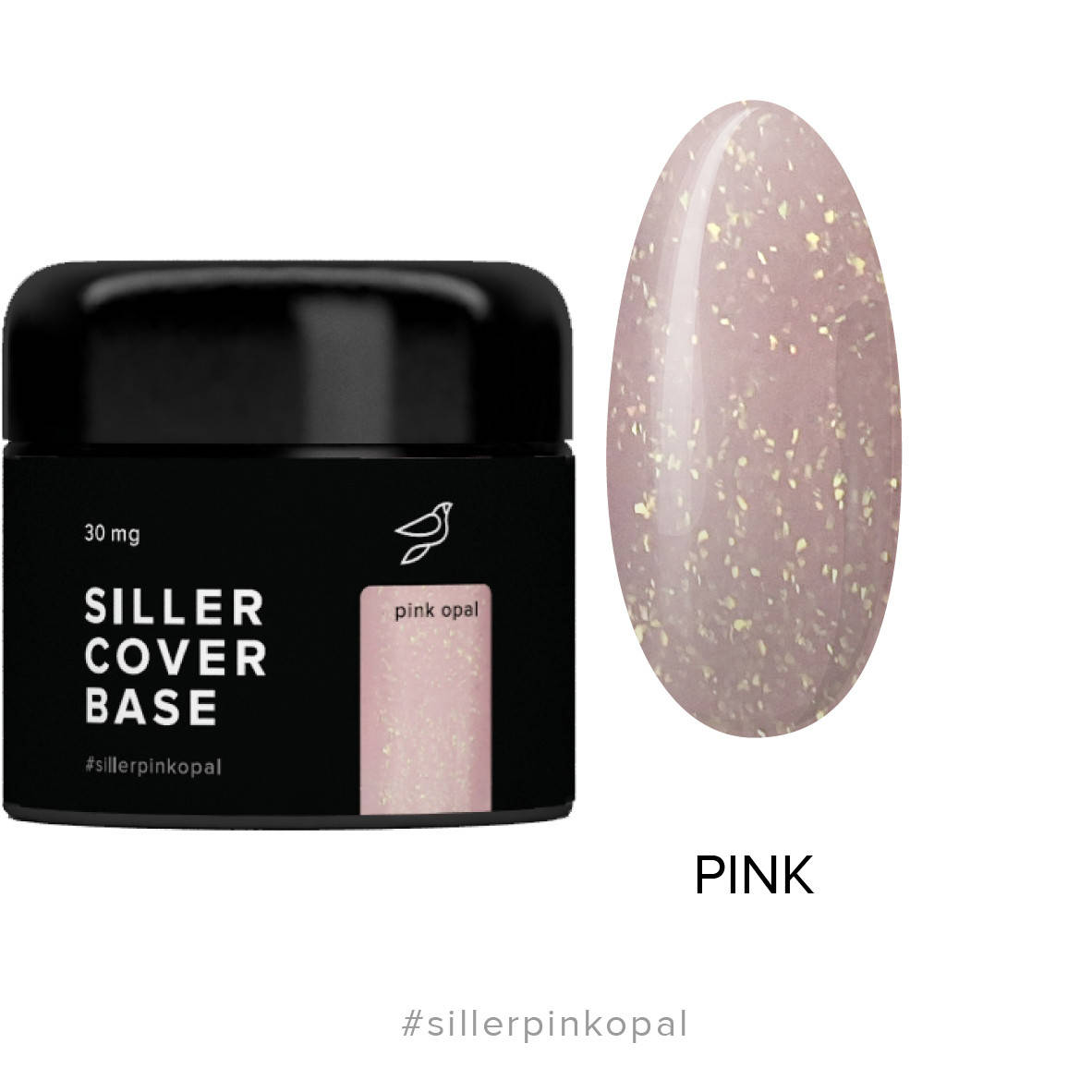 

Siller Cover Base Opal Pink - камуфлирующая база с микроблеском, 30 мл