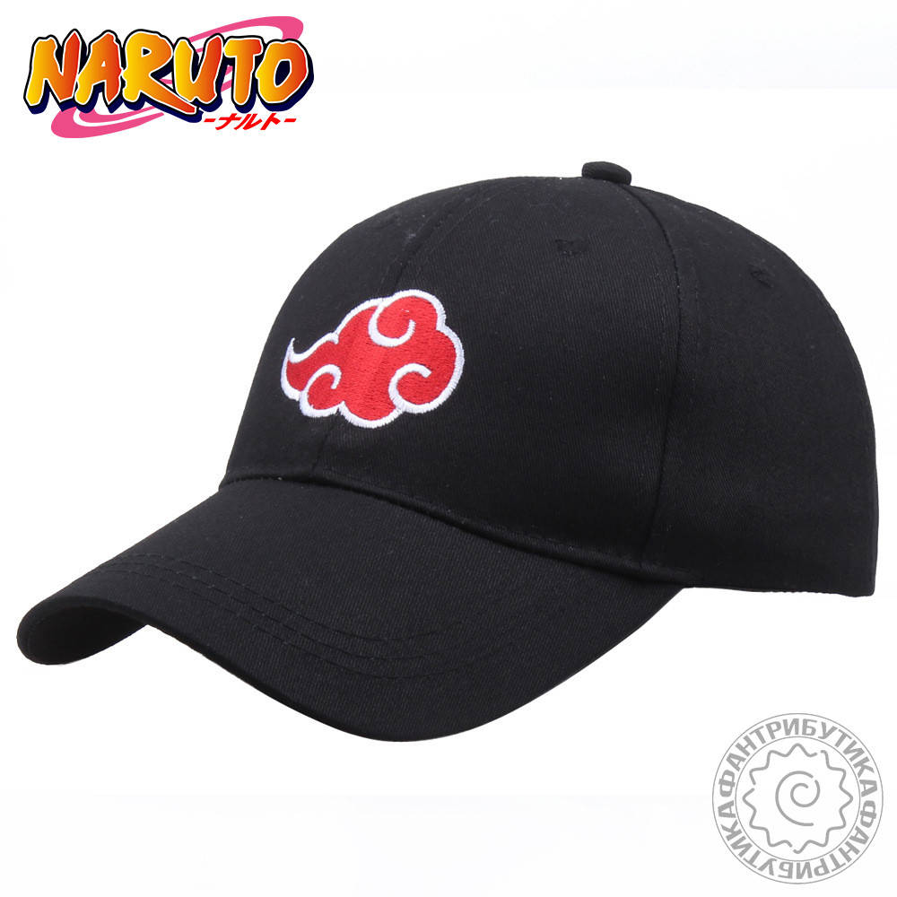 

Кепка Акацуки Учиха Наруто аниме / саске мадара итачи пейн cap ralph, Черный