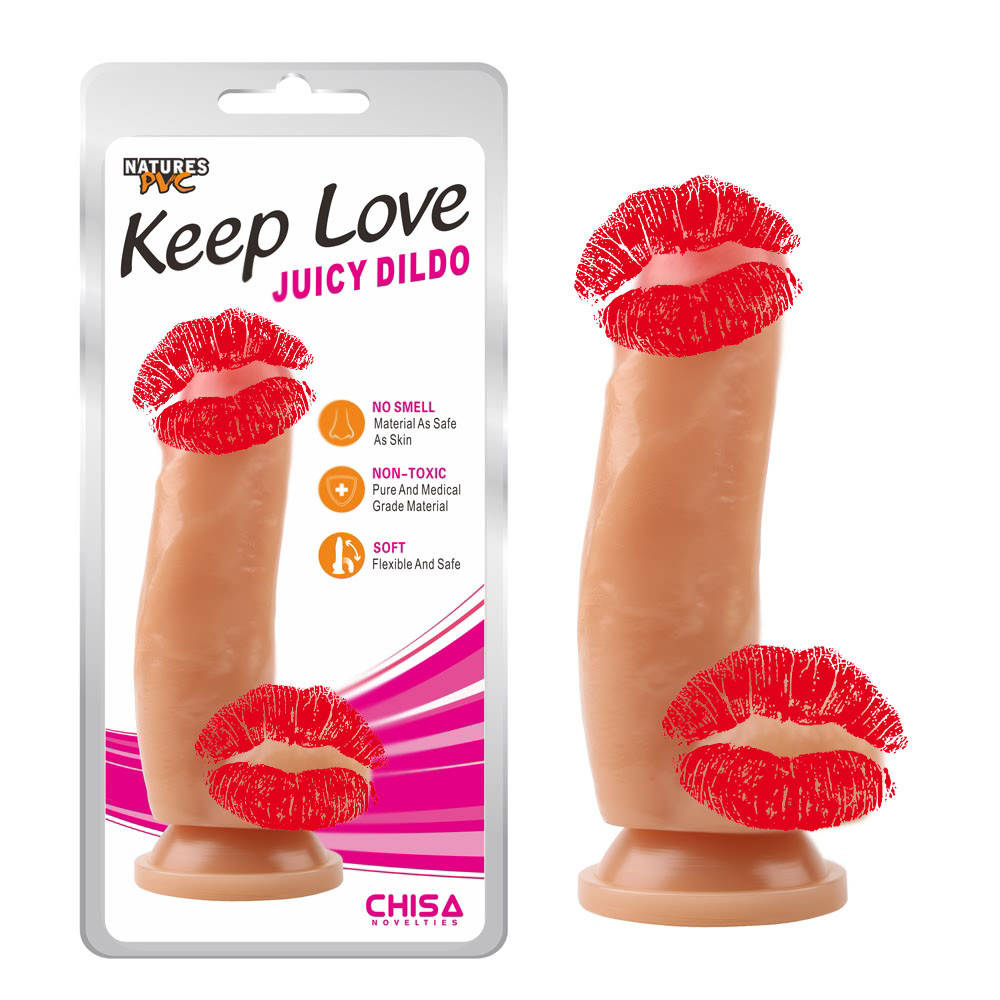 

Фалоимитатор реалистичный Chisa с присоской и мошонкой, бежевый, 18 х 4.6 см