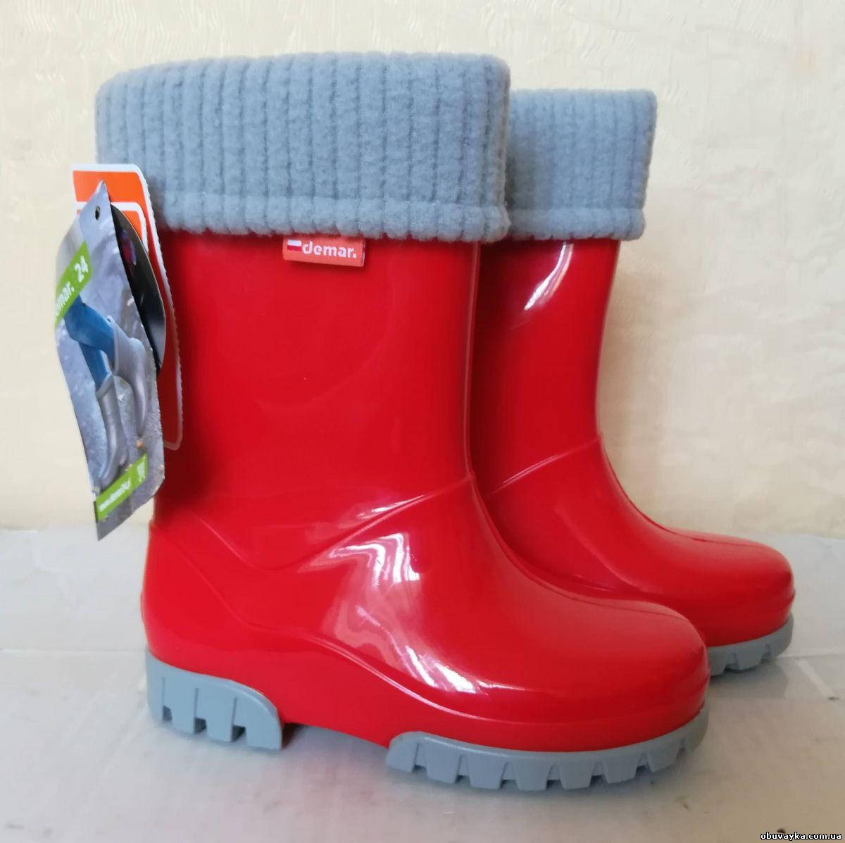 

Резиновые сапоги Демар Флуо красные. Demar Twister Lux B 22-23, Красный