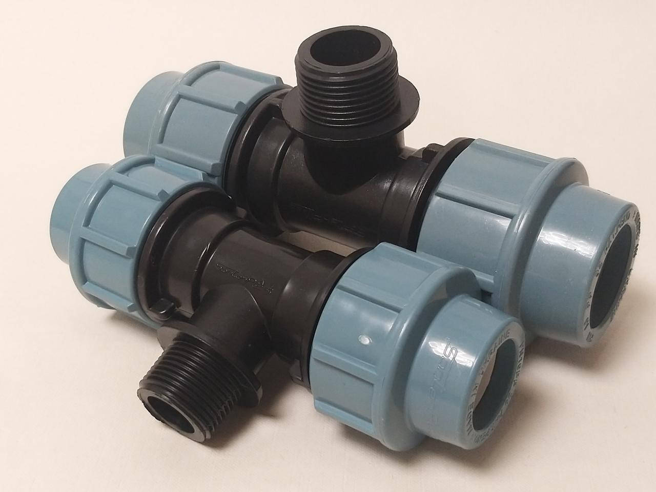 

Тройник наружная резьба ТНР 40*1 1/4"*40 Santehplast