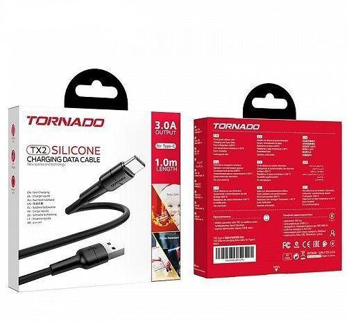 

Кабель Tornado TX12 Type-C black, Черный